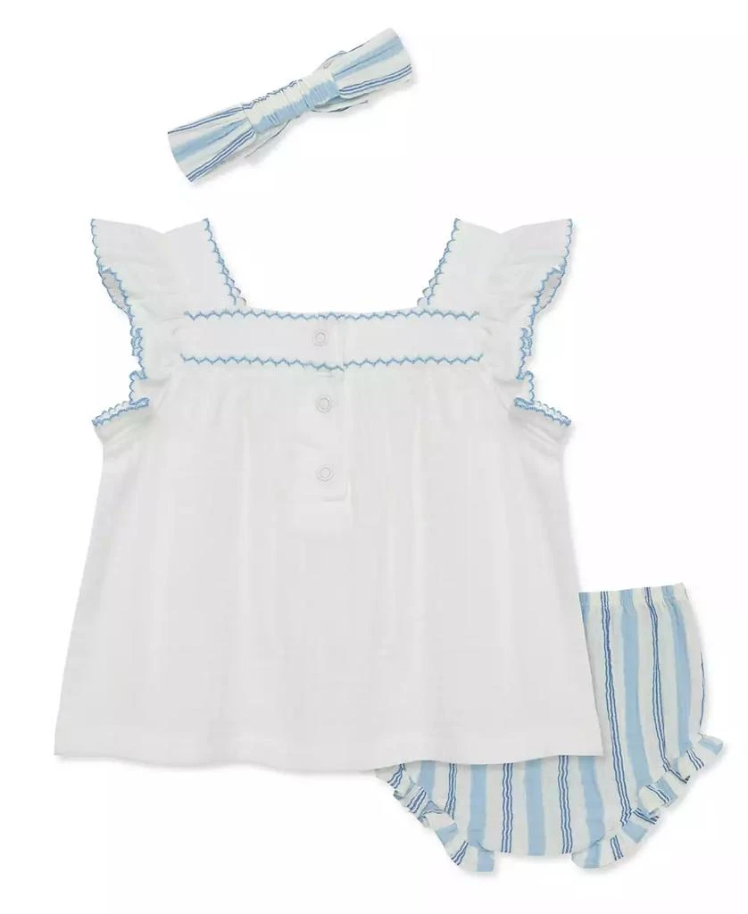 商品Little Me|Baby Girls Sprigs Sunsuit with Headband,价格¥73,第2张图片详细描述