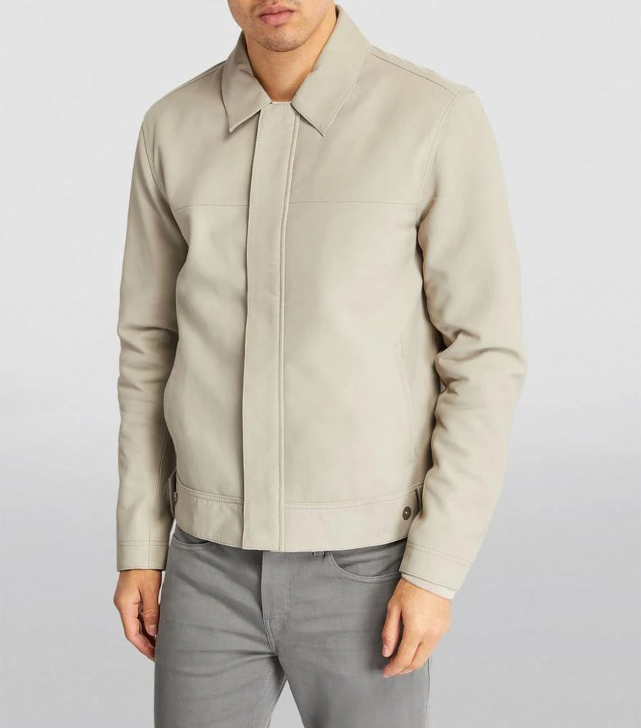 商品Paige|Leather Overshirt Jacket,价格¥7828,第3张图片详细描述