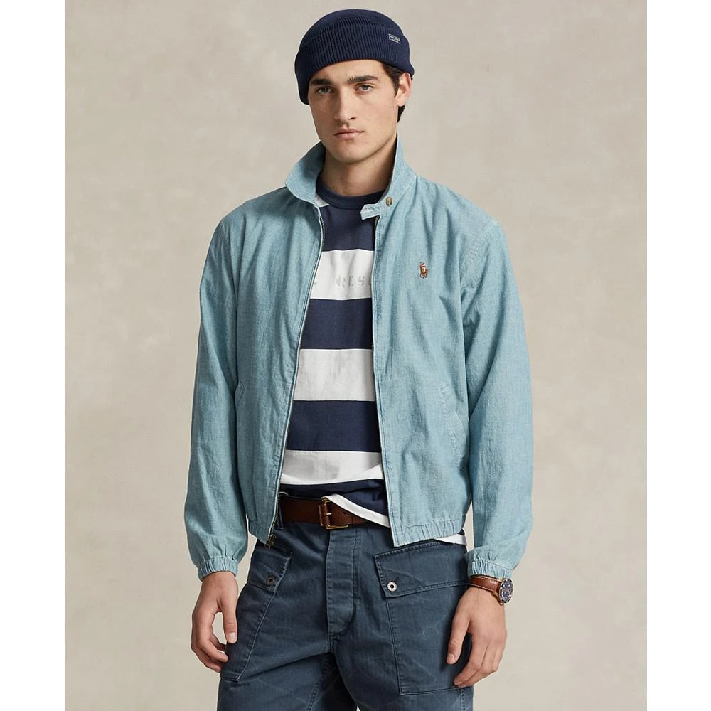 商品Ralph Lauren|Men's Bayport Indigo Chambray Jacket,价格¥1473,第1张图片