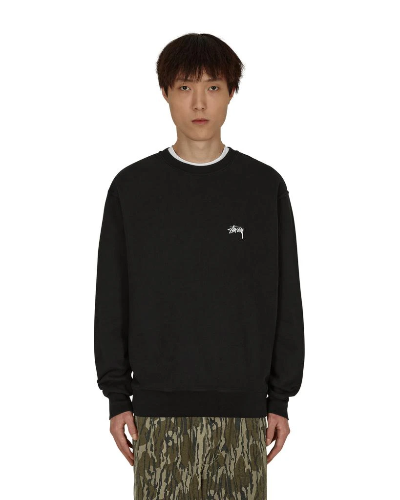 商品STUSSY|Overdyed Crewneck Sweatshirt Black,价格¥966,第1张图片