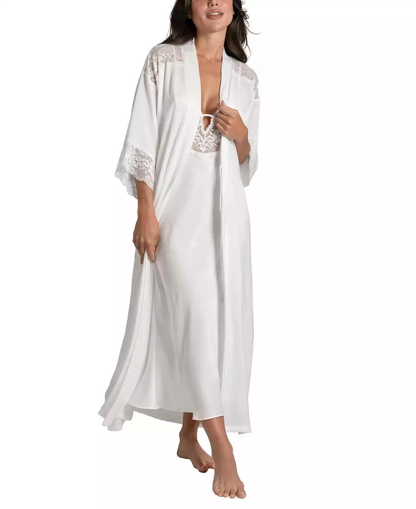 商品Linea Donatella|Women's Luxe Satin Bridal Lingerie Long Gown,价格¥189,第4张图片详细描述