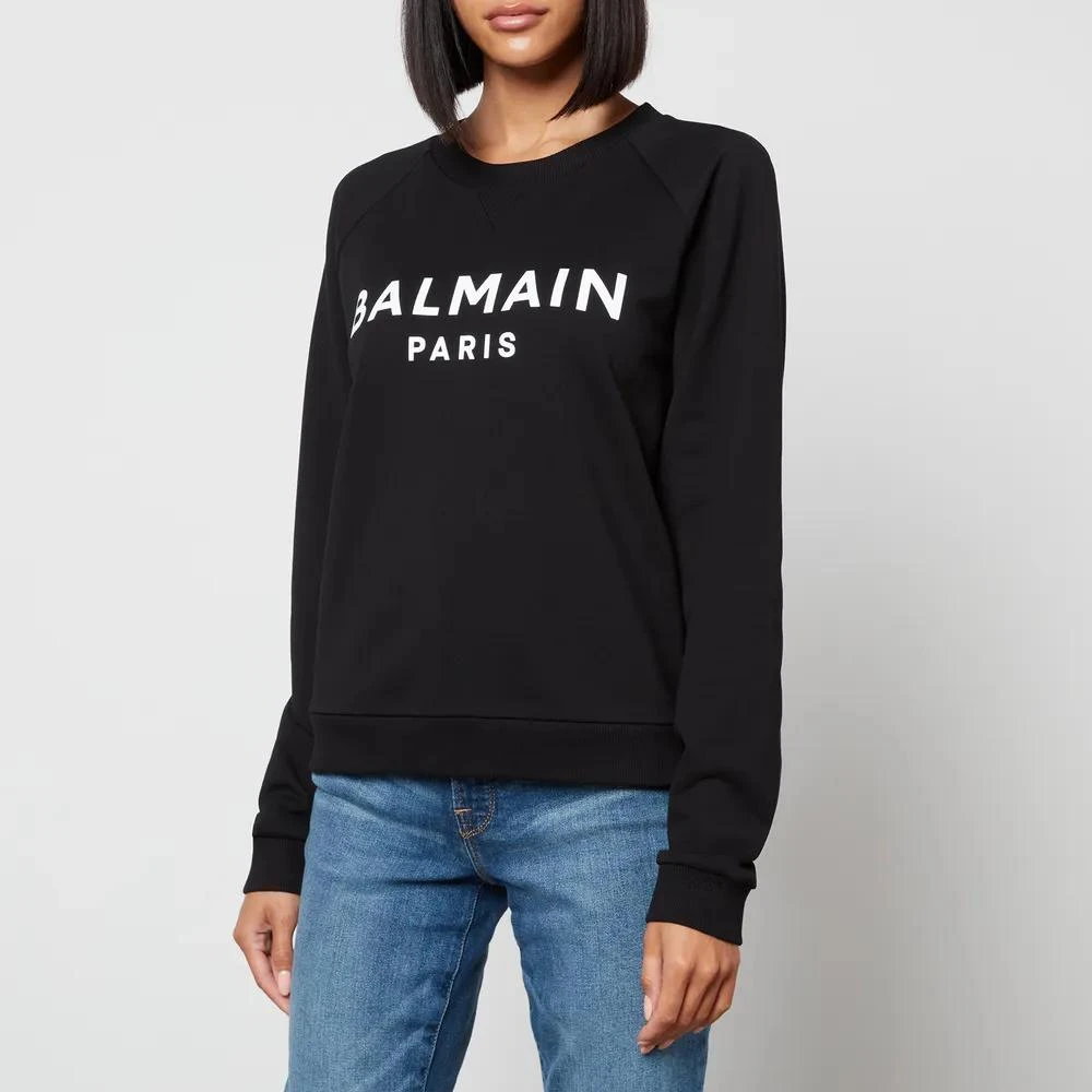商品Balmain|Balmain Logo-Print Cotton-Jersey Sweatshirt,价格¥3141,第1张图片