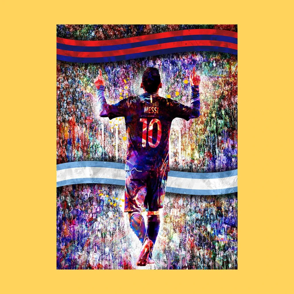 Messi Silhouette Crowd Graphic T-Shirt 商品