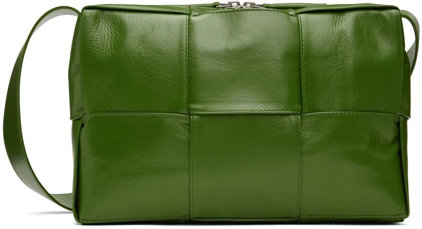 商品Bottega Veneta|Green Medium Arco Camera Bag,价格¥21615,第1张图片