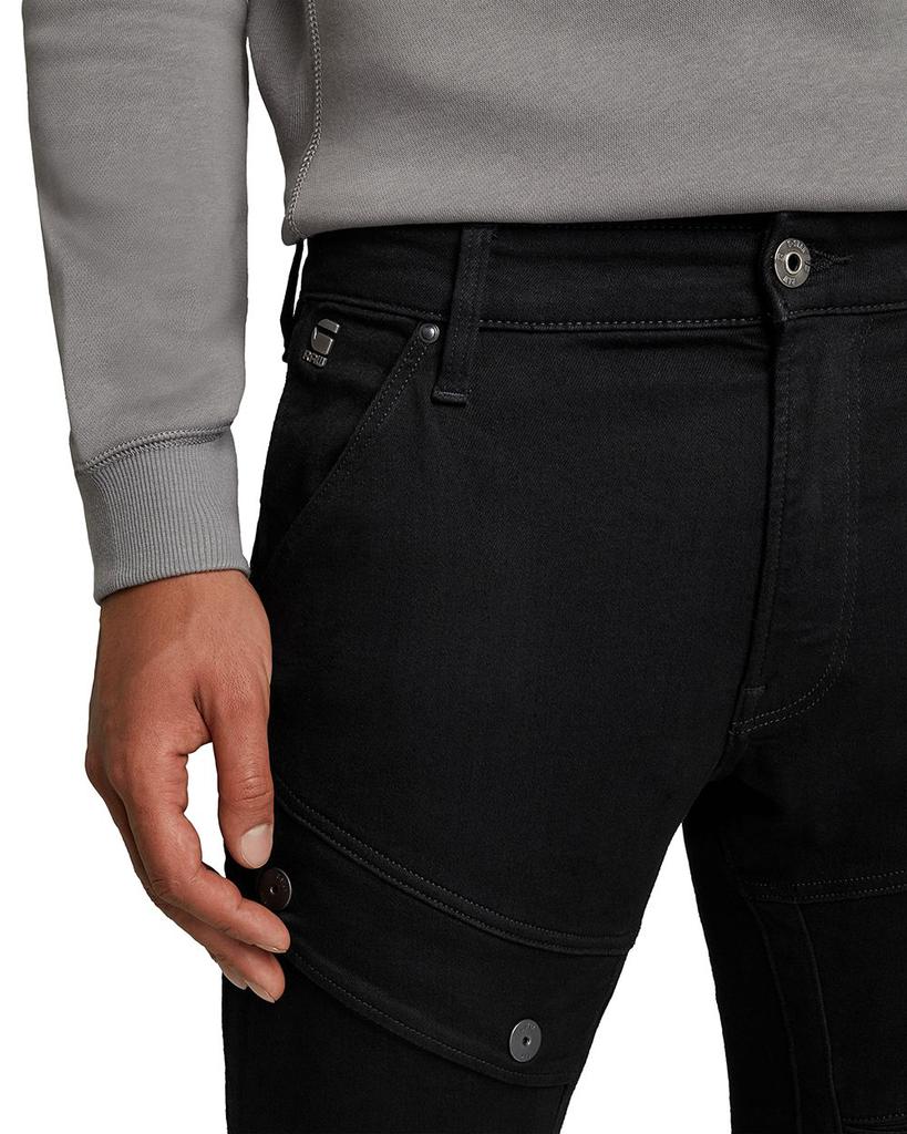 Airblaze 3D Skinny Jeans in Pitch Black商品第3张图片规格展示