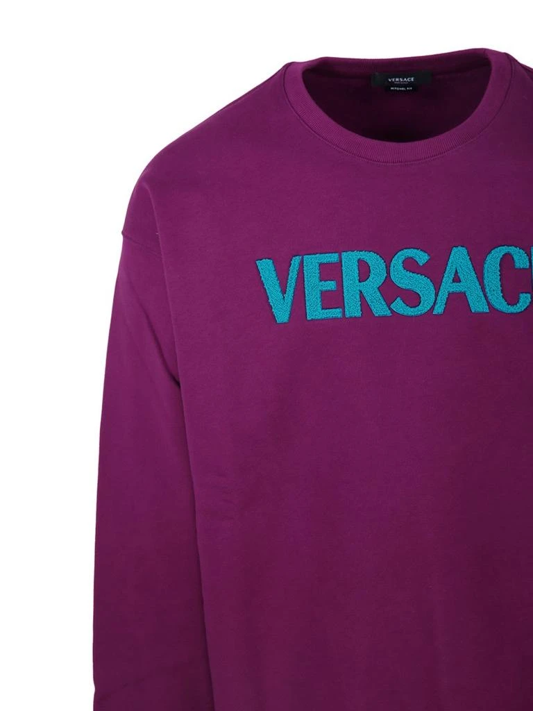 商品Versace|Versace Logo Printed Crewneck Sweatshirt,价格¥2695,第4张图片详细描述