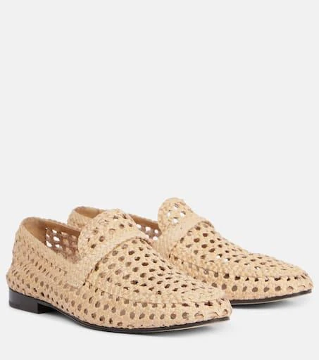 商品Loro Piana|Leon编织皮革乐福鞋,价格¥17640,第1张图片