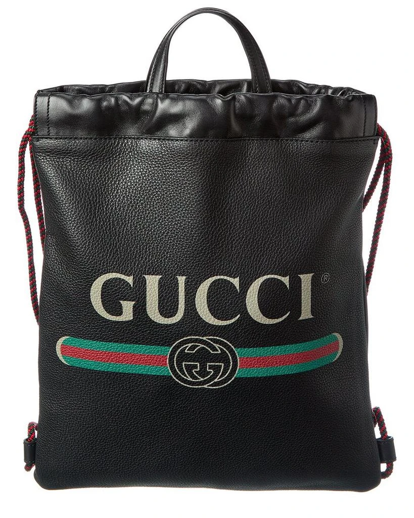 商品Gucci|Gucci Drawstring Leather Backpack,价格¥5511,第1张图片