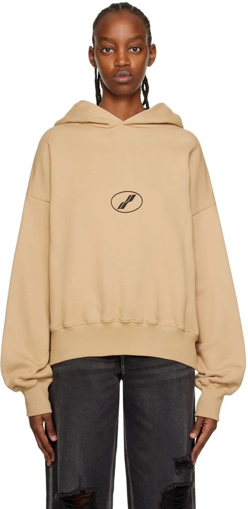 商品We11done|Beige Center Basic Hoodie,价格¥1143,第1张图片