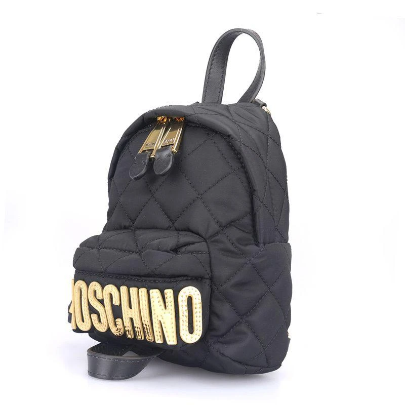 商品Moschino|香港直邮Moschino莫斯奇诺女士双肩包黑色背包2B760982012555,价格¥5116,第4张图片详细描述