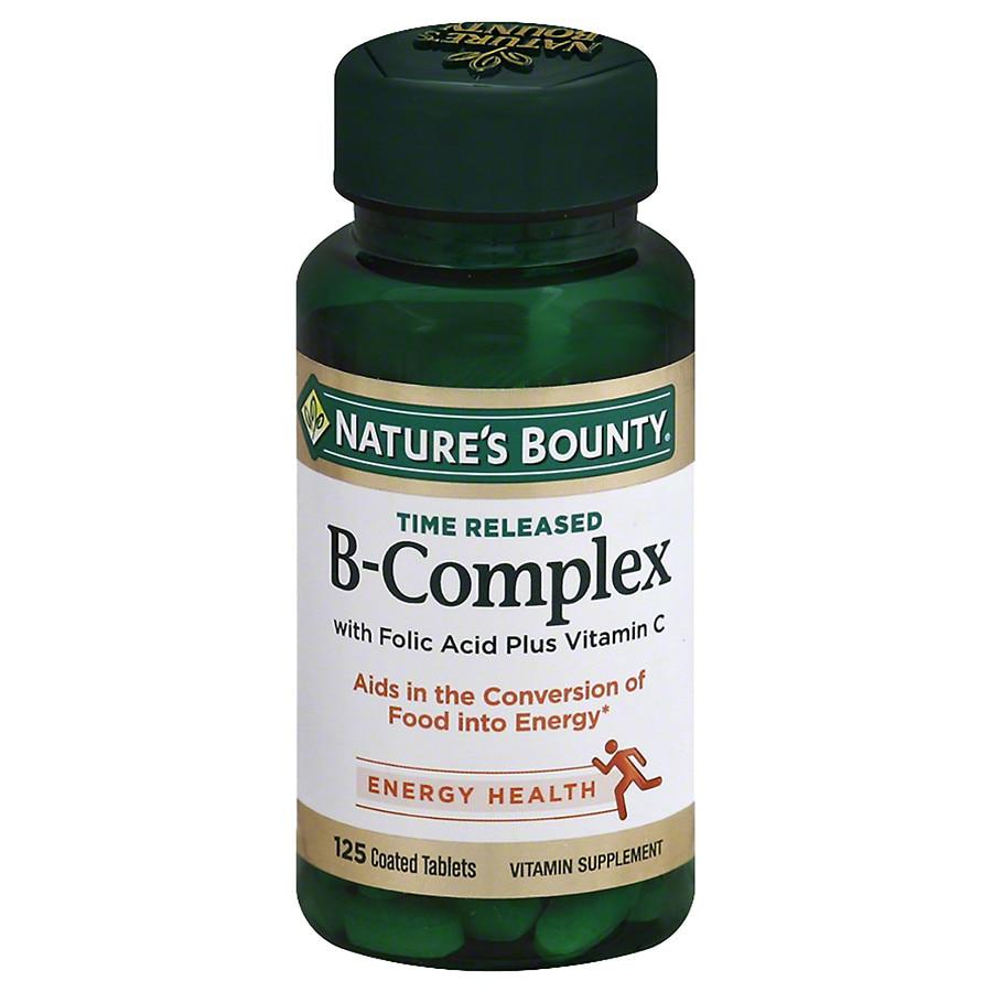 B-Complex plus Vitamin C Dietary Supplement Tablets商品第1张图片规格展示