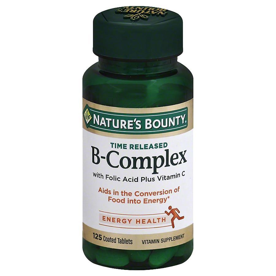 商品Nature's Bounty|B-Complex plus Vitamin C Dietary Supplement Tablets,价格¥115,第1张图片