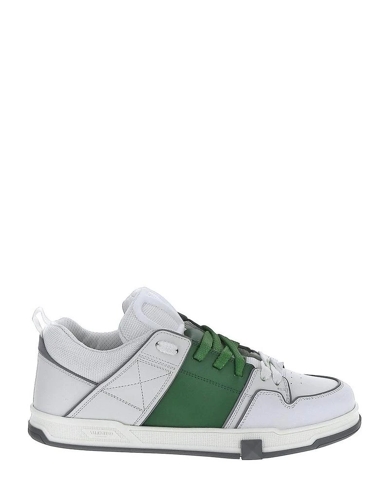 商品Valentino|Open Skate Calfskin And Fabric Sneaker,价格¥4741,第1张图片