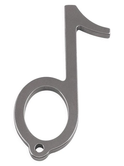 商品Mepra|Note Antibacterial Black Stainless Steel Key Ring & Stylus Pen,价格¥388,第1张图片