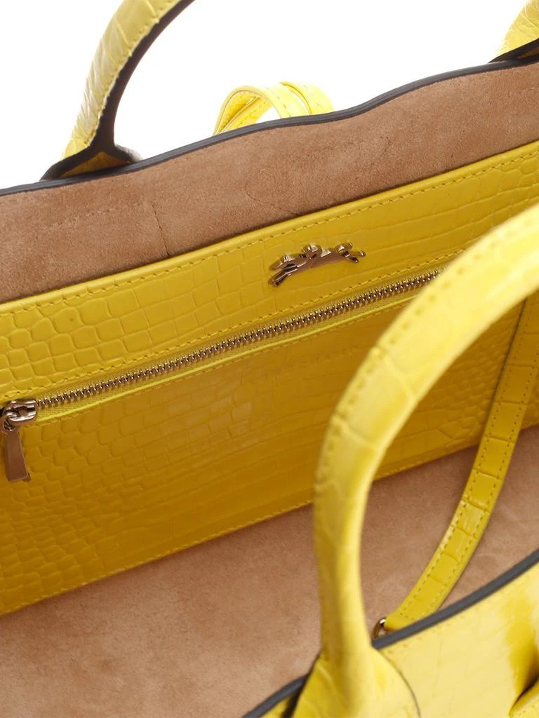 商品Longchamp|Longchamp Roseau Embossed Medium Top Handle Bag,价格¥3552,第4张图片详细描述
