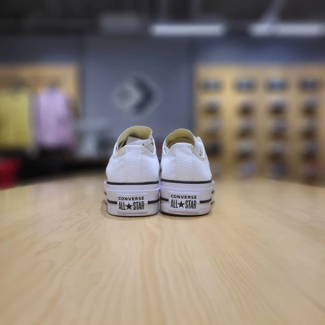 【韩国直邮|包邮包税】匡威[CONVERSE] CHUNK TAYLOR ALL STAR LIFT FLET FORM 白色 帆布鞋 560251C 商品