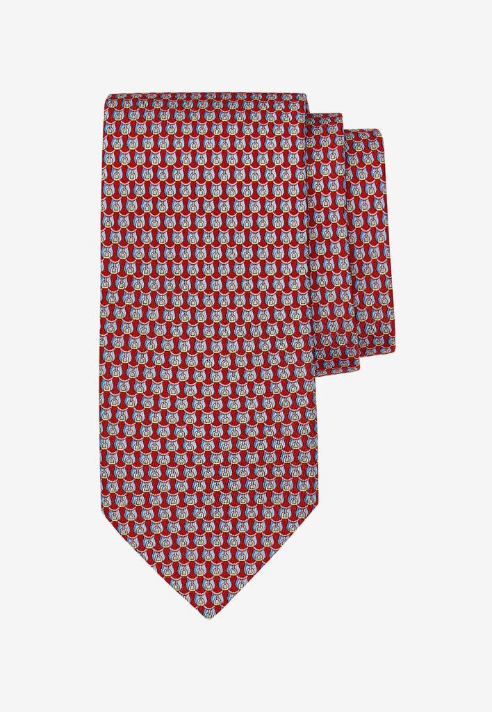 商品Salvatore Ferragamo|Trionfo Print Silk Tie,价格¥1179,第1张图片