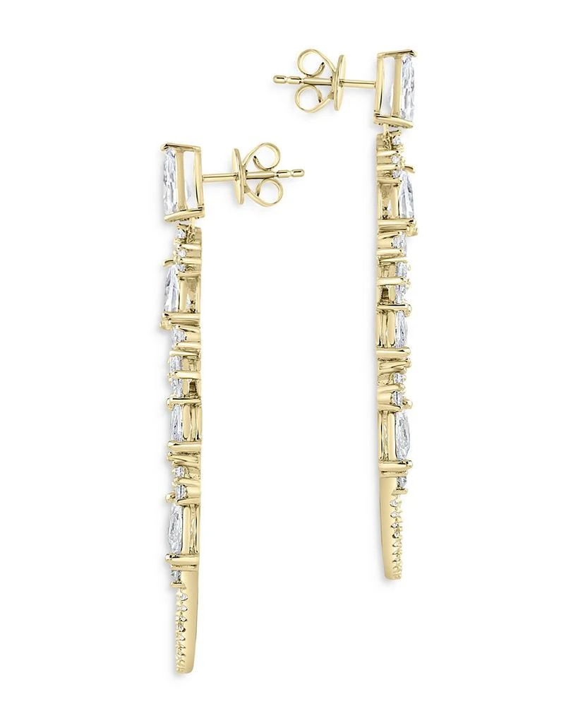 Dakota Cubic Zirconia Open Drop Earrings in 14K Gold Plated 商品