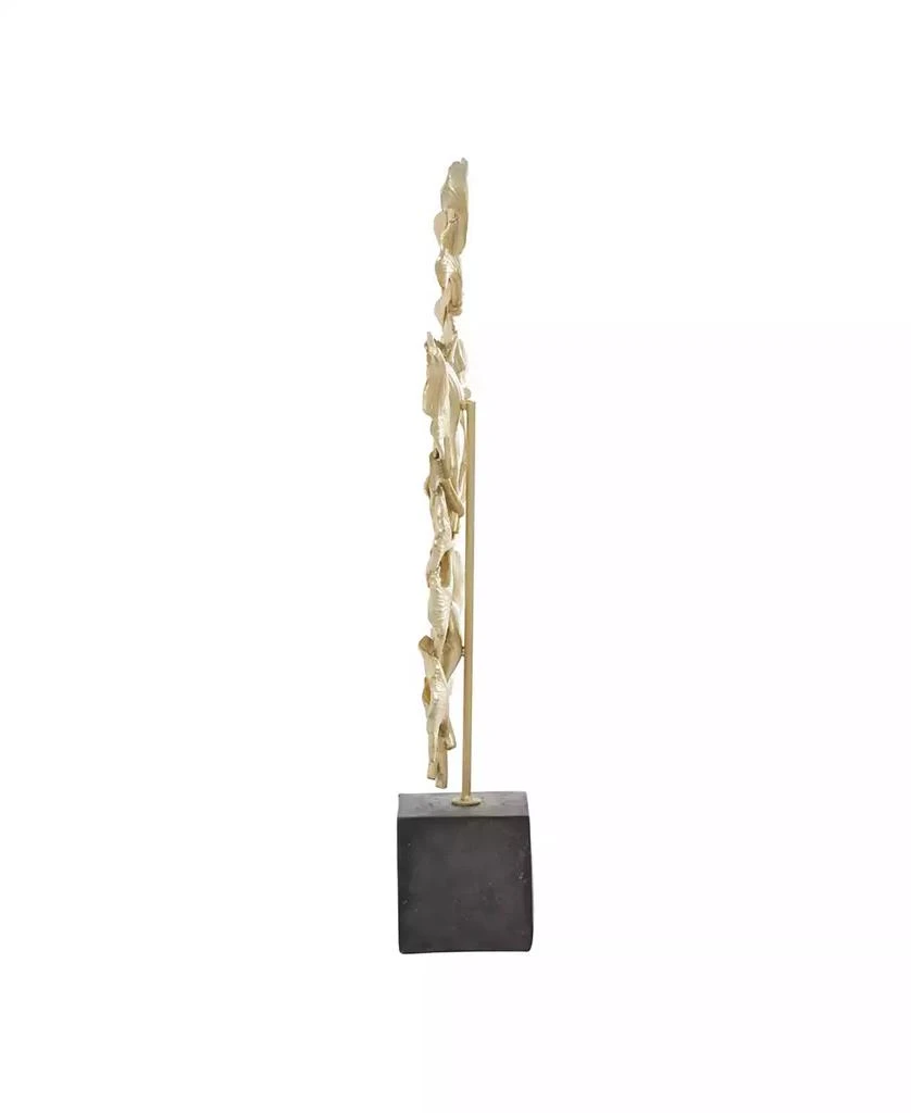 商品Rosemary Lane|Polyresin Contemporary Gingko Leaf Sculpture, 20" x 10",价格¥570,第4张图片详细描述