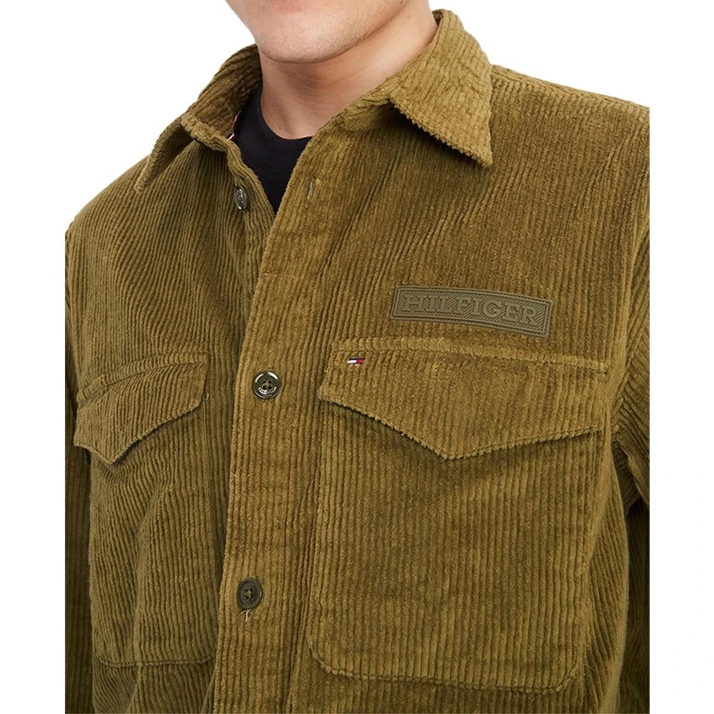 商品Tommy Hilfiger|Men's Long-Sleeve Button-Front Corduroy Overshirt,价格¥495,第4张图片详细描述