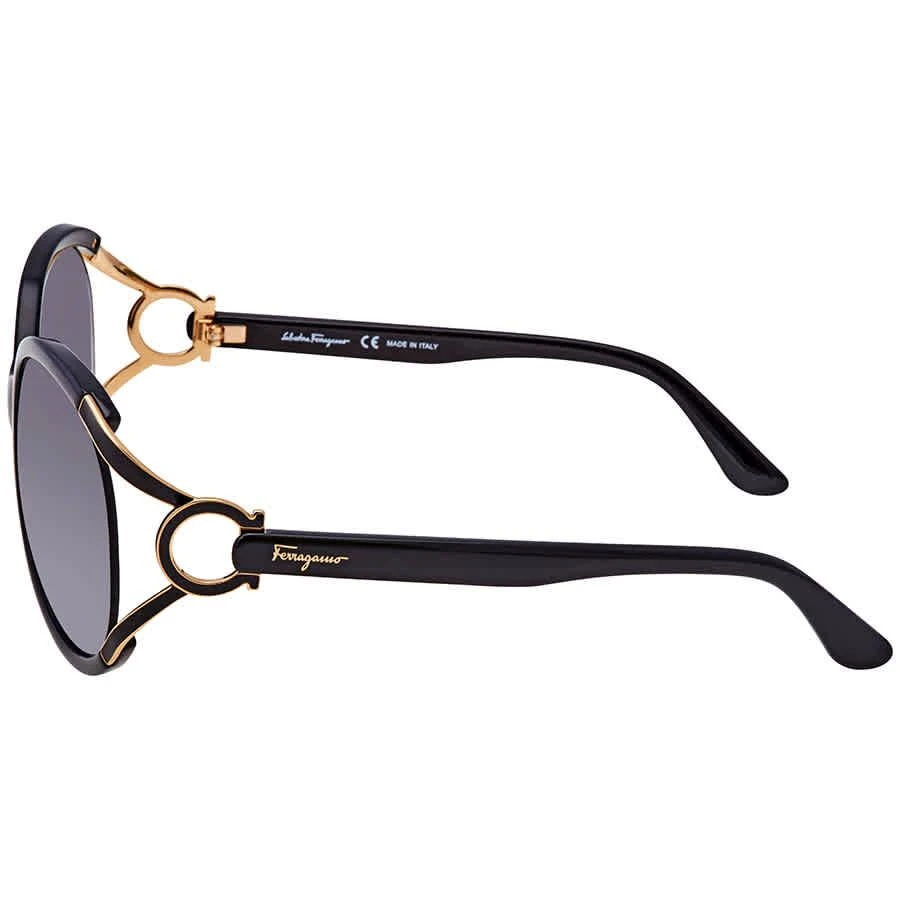 商品Salvatore Ferragamo|Ferragamo Grey Gradient Round Ladies Sunglasses SF600S 001 61,价格¥439,第3张图片详细描述