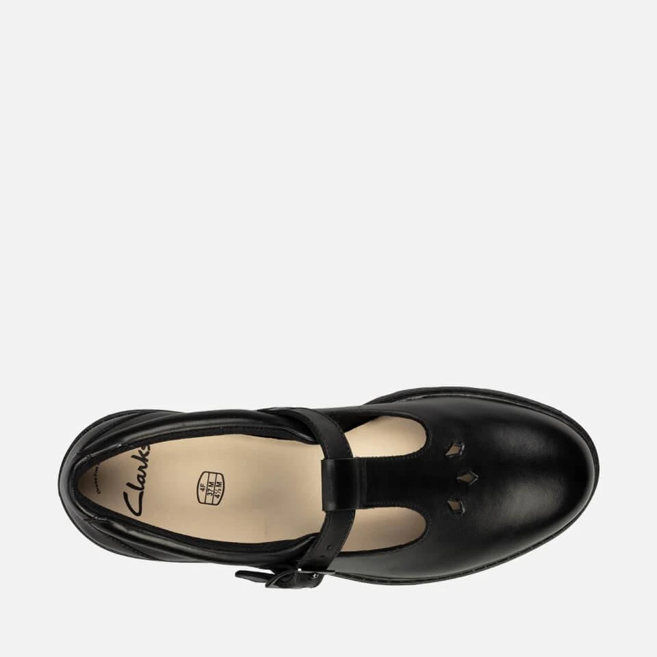 商品Clarks|CLARKS YOUTH DEMPSTER BAR SCHOOL SHOES - BLACK LEATHER,价格¥316,第5张图片详细描述