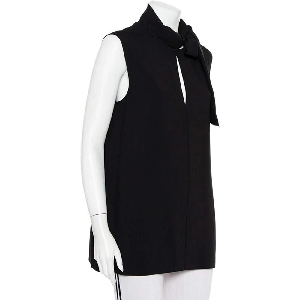 商品[二手商品] Joseph|Joseph Black Crepe Neck Tie Detail Sleeveless Noon Top L,价格¥2130,第2张图片详细描述