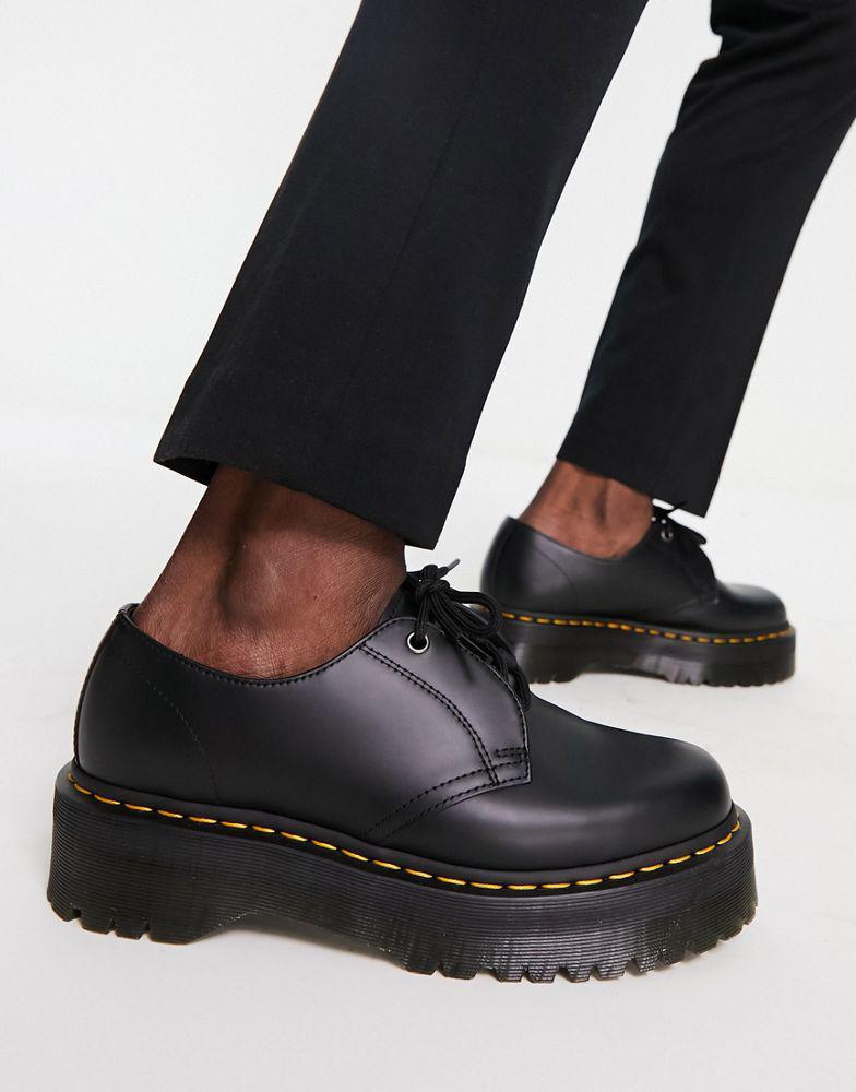 Dr Martens Jarrick Lo 3 Tie Shoes Black Smooth商品第1张图片规格展示