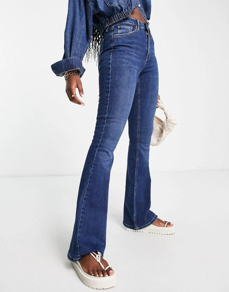 商品Topshop|Topshop Jamie flare jeans in rich blue,价格¥420,第4张图片详细描述