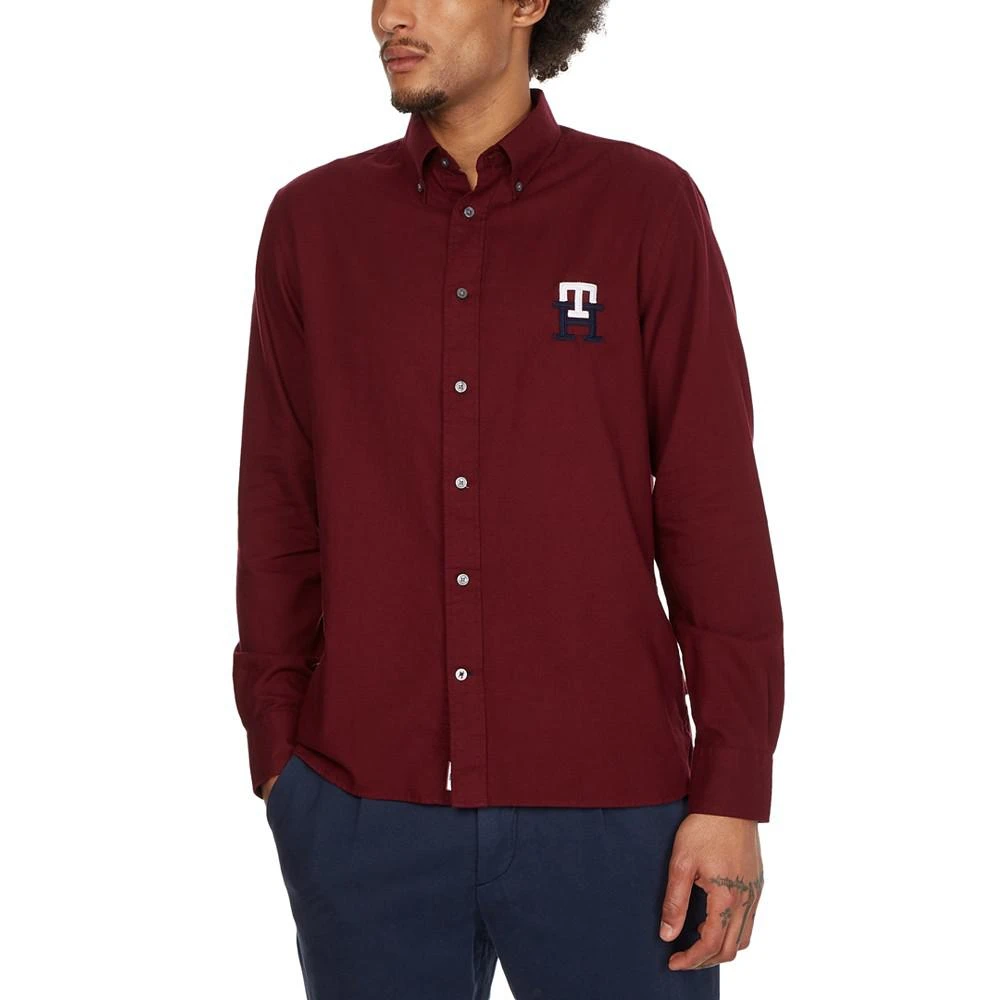 商品Tommy Hilfiger|Men's Classic-Fit Embroidered Monogram Button-Down Shirt,价格¥357,第1张图片