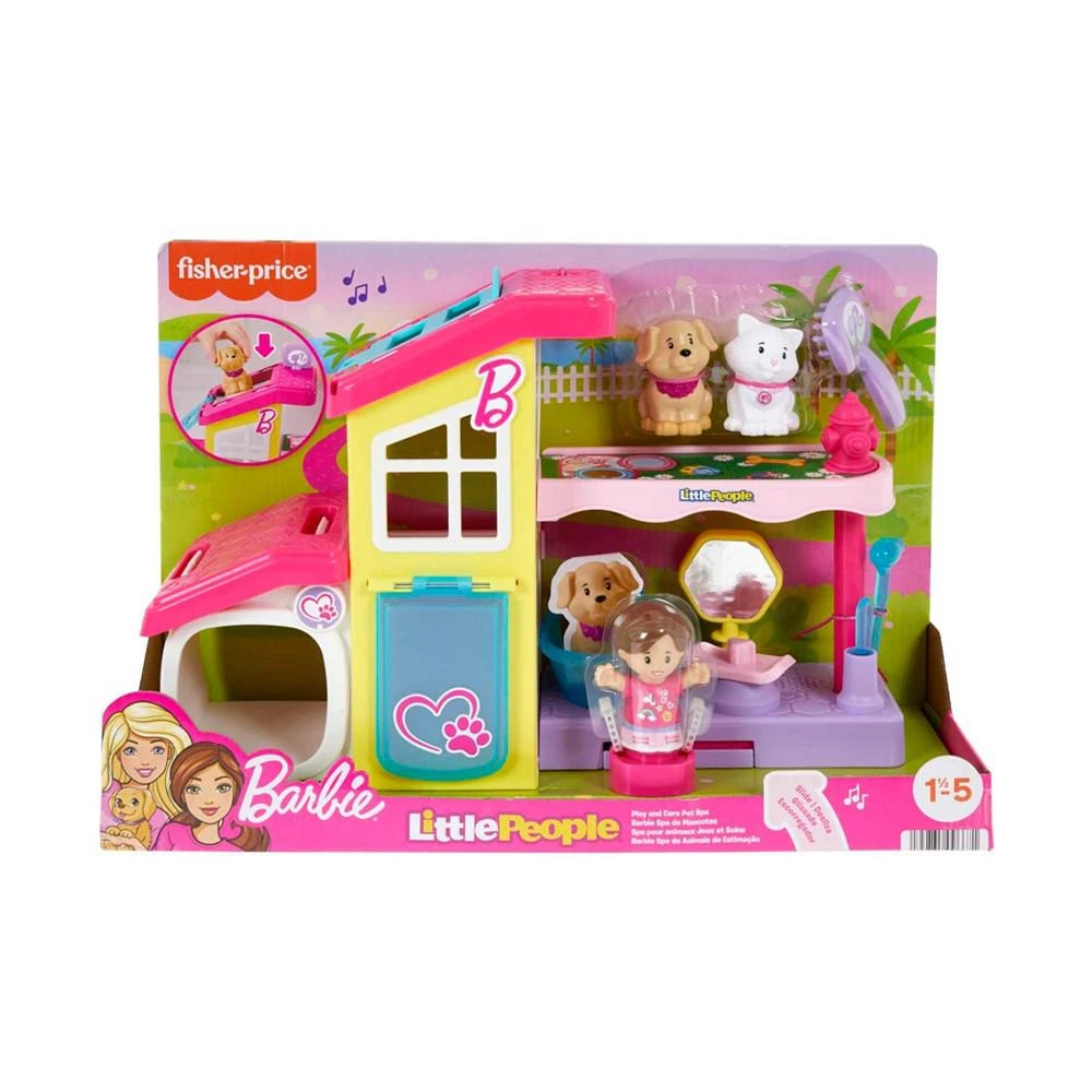 商品Fisher Price|Little People Barbie Play and Care Pet Spa Musical Toddler Playset, Set,价格¥126,第2张图片详细描述