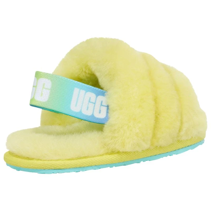商品UGG|UGG Fluff Yeah Slide - Girls' Toddler,价格¥275,第3张图片详细描述