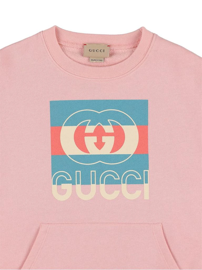 商品Gucci|Logo Printed Cotton Sweatshirt,价格¥3138,第1张图片详细描述