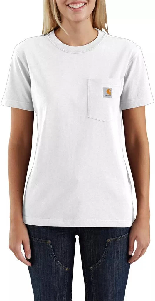 商品Carhartt|Carhartt Women's WK87 Workwear Pocket SS T-Shirt,价格¥141,第1张图片详细描述