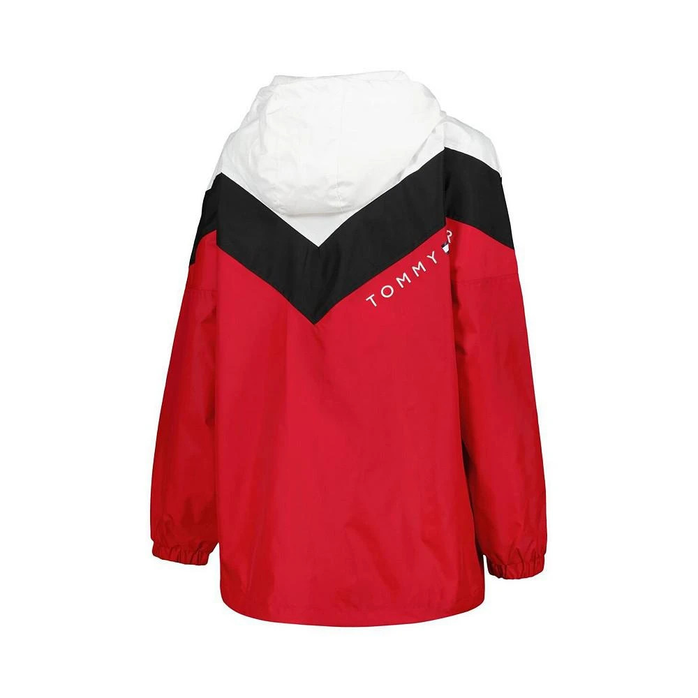 商品Tommy Hilfiger|Women's Red, White Detroit Red Wings Staci Half-Zip Windbreaker Jacket,价格¥686,第2张图片详细描述