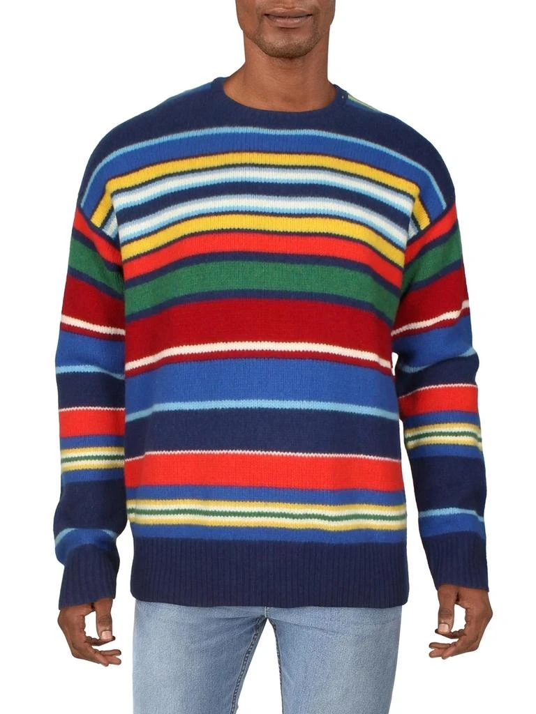 商品Ralph Lauren|Mens Wool Striped Crewneck Sweater,价格¥1091,第1张图片