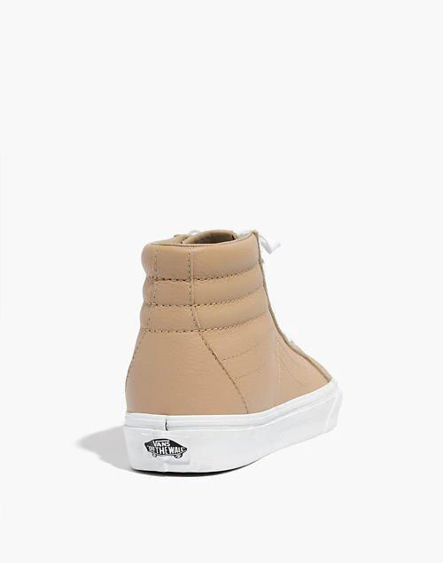 商品Madewell|Vans® Unisex SK8-Hi Reissue High-Top Sneakers in Sesame Leather,价格¥436,第4张图片详细描述