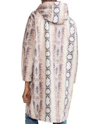 商品Maje|Baro Snakeskin Print Hooded Jacket,价格¥1231,第2张图片详细描述