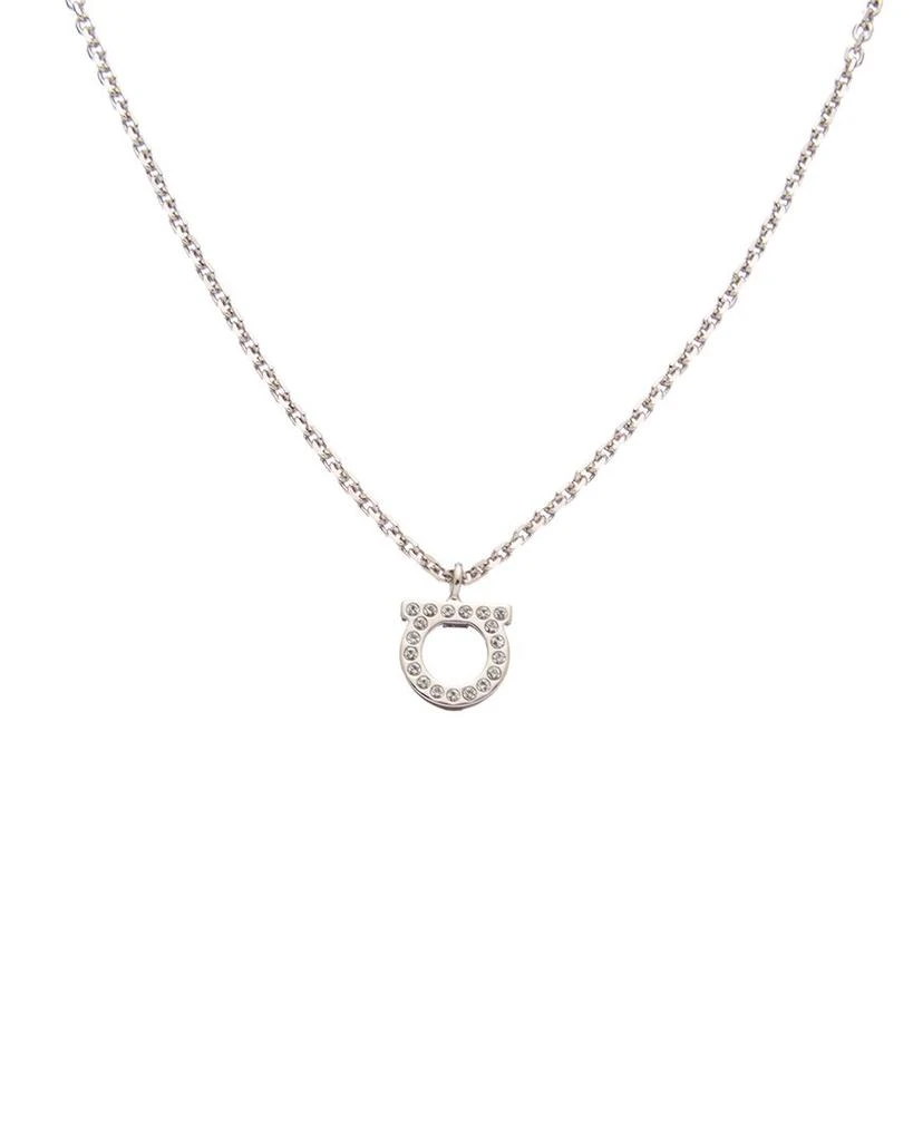 商品Salvatore Ferragamo|Salvatore Ferragamo Gancini Crystal Necklace,价格¥1338,第1张图片