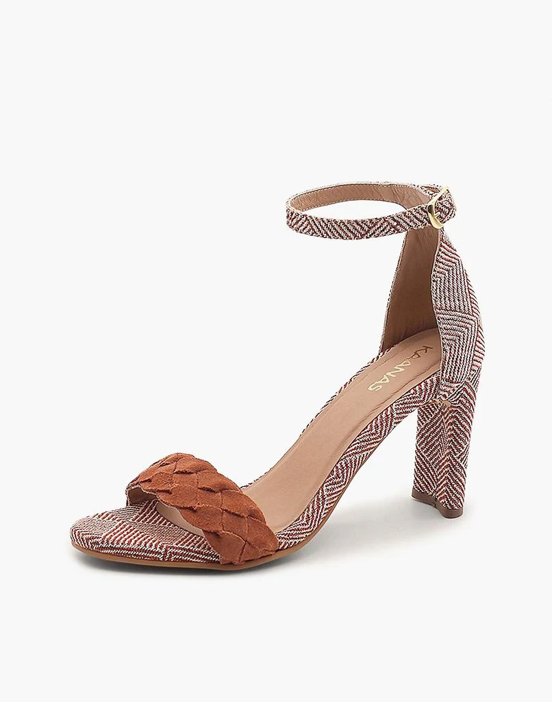 商品Madewell|KAANAS Ordu Suede Braid Heel with Ankle Strap,价格¥1022,第2张图片详细描述