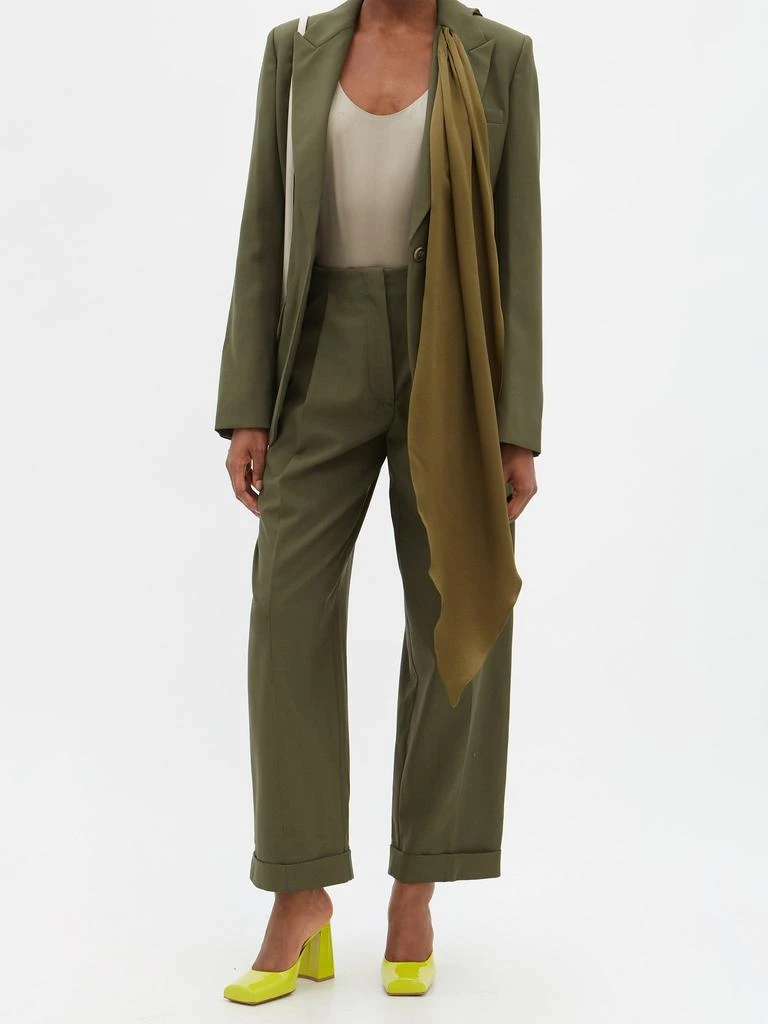 商品ROKSANDA|Theona draped single-breasted wool blazer,价格¥4256,第2张图片详细描述