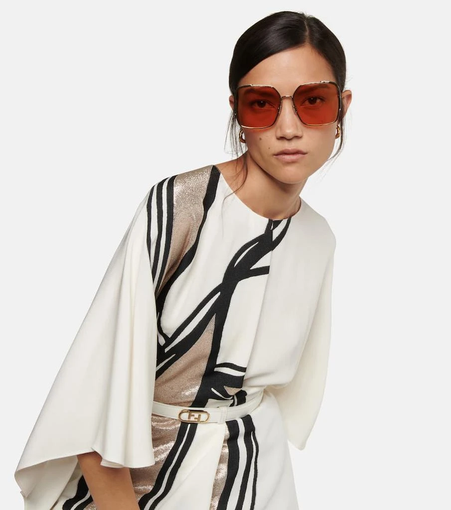 商品Fendi|O'Lock oversized sunglasses,价格¥3566,第3张图片详细描述
