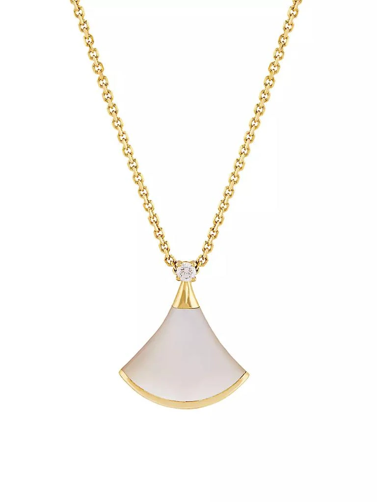 商品BVLGARI|Divas' Dream 18K Yellow Gold, Mother-Of-Pearl, & Diamond Pendant Necklace,价格¥15687,第1张图片