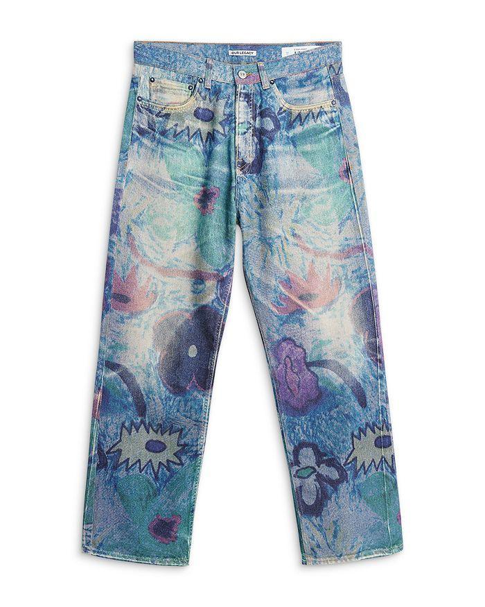 商品Our Legacy|Third Cut Digital Chalk Flower Denim Jeans,价格¥4352,第3张图片详细描述