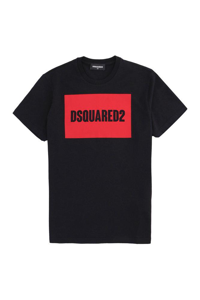 Dsquared2 Kids Logo Printed Crewneck T-Shirt商品第1张图片规格展示