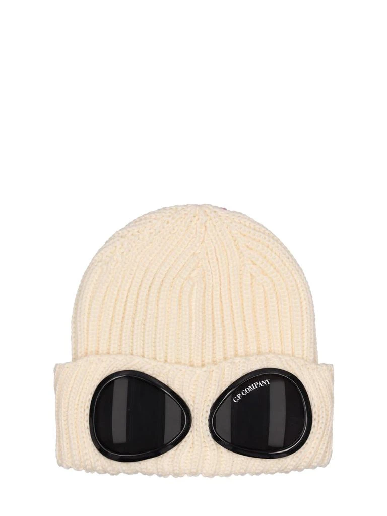 商品C.P. Company|Ribbed Wool Beanie W/goggles,价格¥970,第1张图片