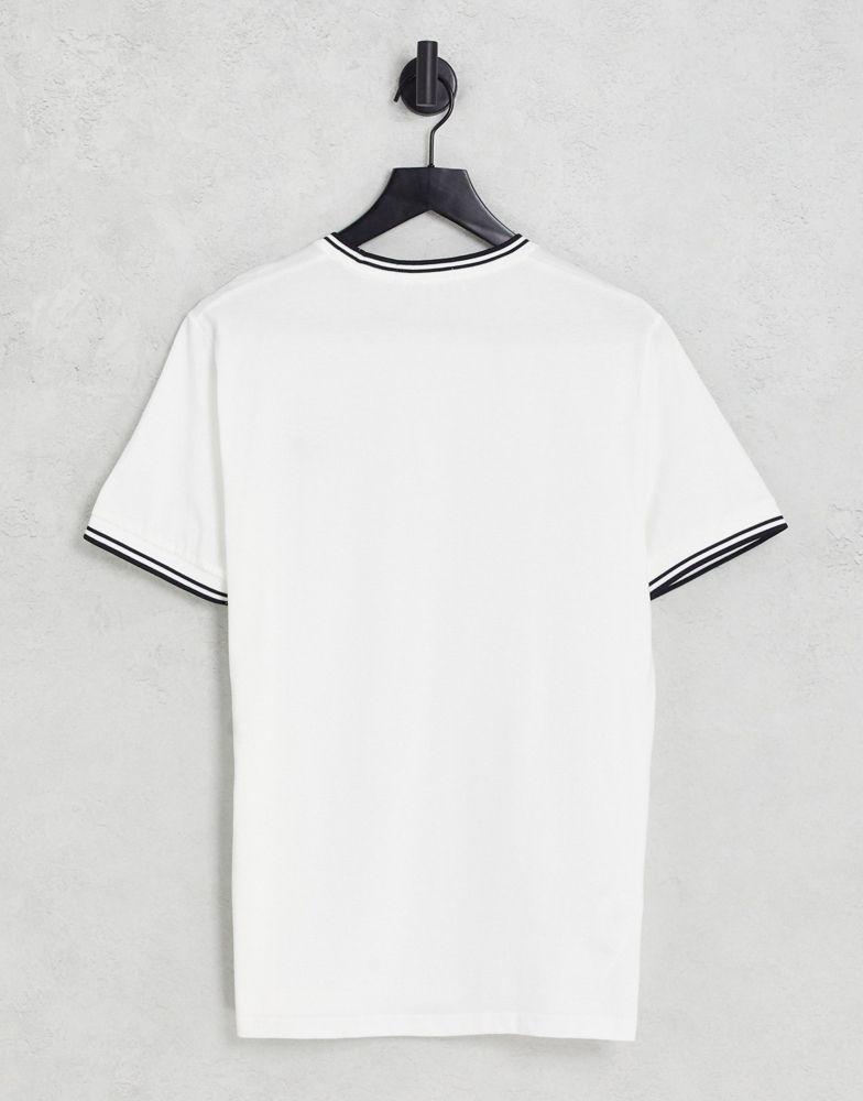 Fred Perry twin tipped t-shirt in white商品第2张图片规格展示