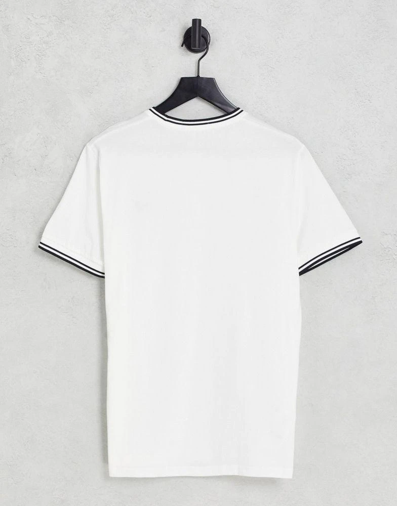 商品Fred Perry|Fred Perry twin tipped t-shirt in white,价格¥484,第2张图片详细描述