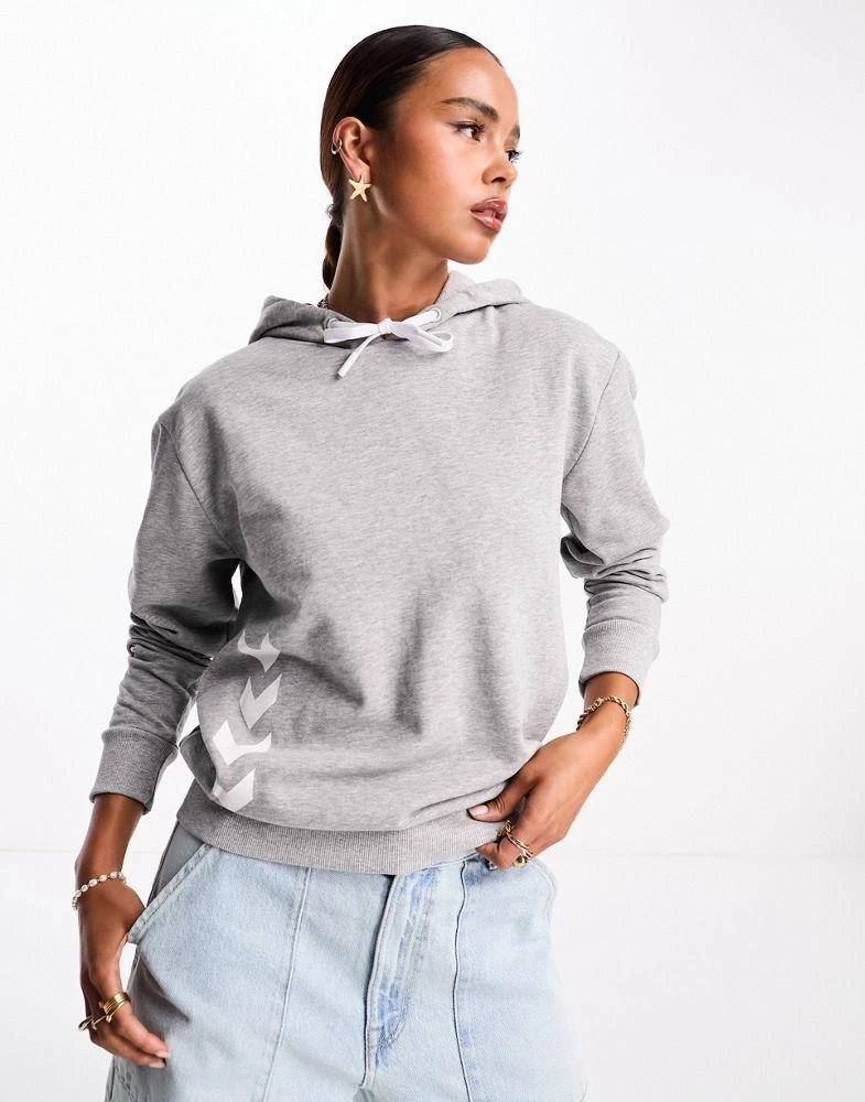 商品Hummel|Hummel Classic chevron hoodie in grey,价格¥150,第1张图片