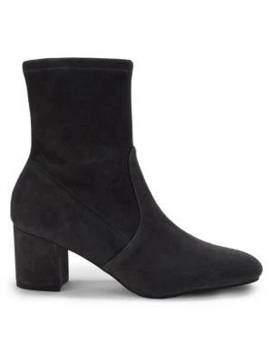 商品Stuart Weitzman|Siggy 60 Suede Block Heel Sock Boots,价格¥1032,第1张图片